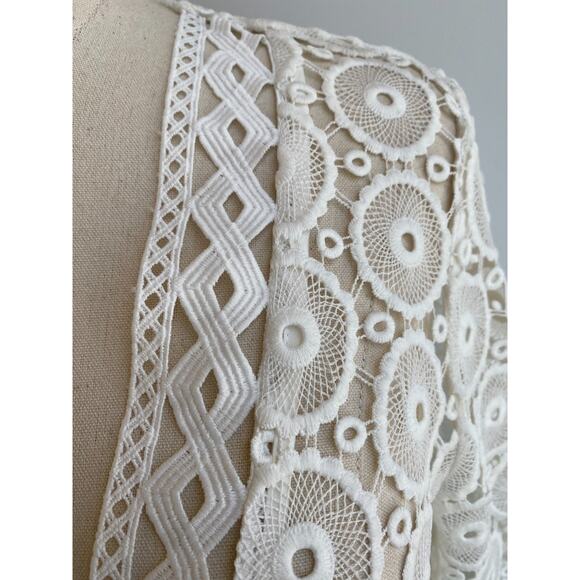 Shoshanna Lace Caftan Dress Swim Cover-Up Size Medium M - Picture 7 of 13